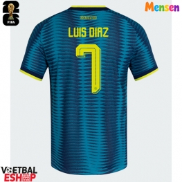 Colombia Luis Diaz #7 Uit tenue WK 2026 Korte Mouw